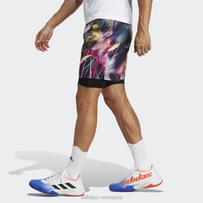 Adidas pantaloni scurți multicolor melbourne ergo tenis grafic adidas bărbați multicolor/negru 2JBN1029