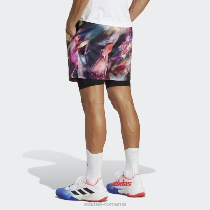 Adidas pantaloni scurți multicolor melbourne ergo tenis grafic adidas bărbați multicolor/negru 2JBN1029