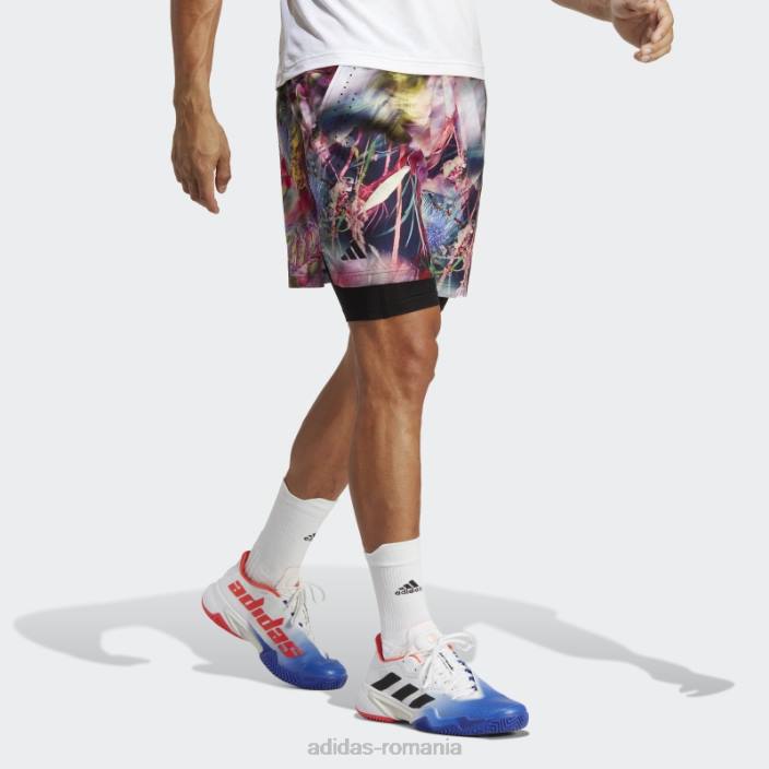 Adidas pantaloni scurți multicolor melbourne ergo tenis grafic adidas bărbați multicolor/negru 2JBN1029