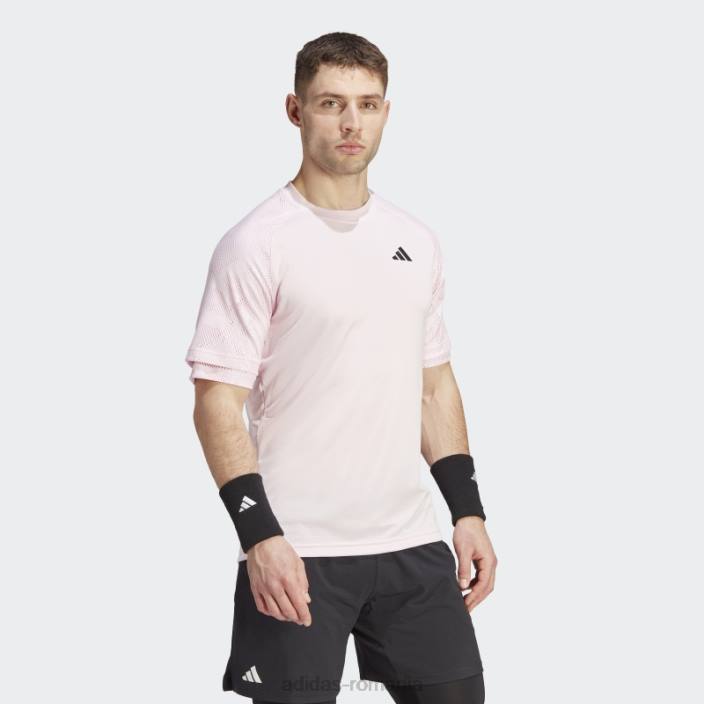 Adidas pink melbourne tennis heat.rdy tricou raglan adidas bărbați roz 2JBN6333