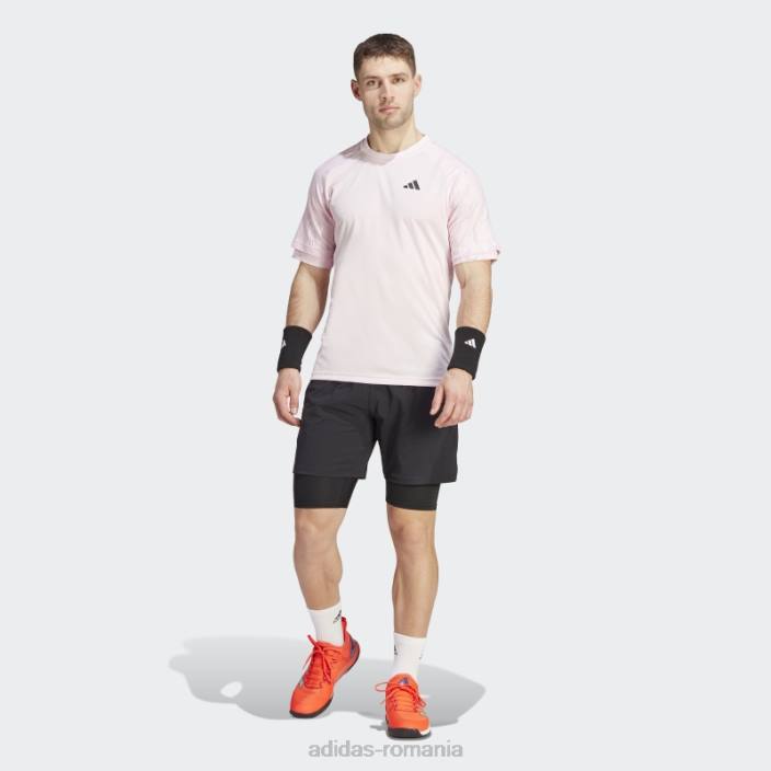 Adidas pink melbourne tennis heat.rdy tricou raglan adidas bărbați roz 2JBN6333