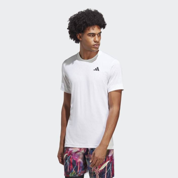 Adidas tricou alb de tenis freelift bărbați alb 2JBN5878