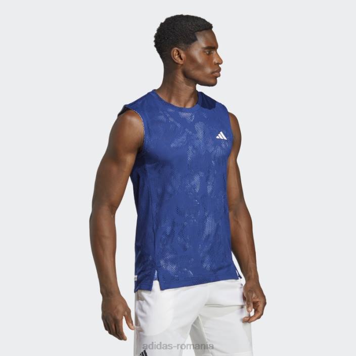 Adidas tricou fără mâneci tenis melbourne albastru victorie bărbați albastru victorie 2JBN13957