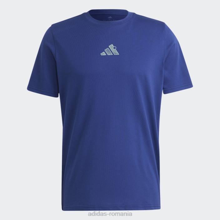 Adidas tricou grafic de tenis victorie albastru bărbați albastru victorie 2JBN14080