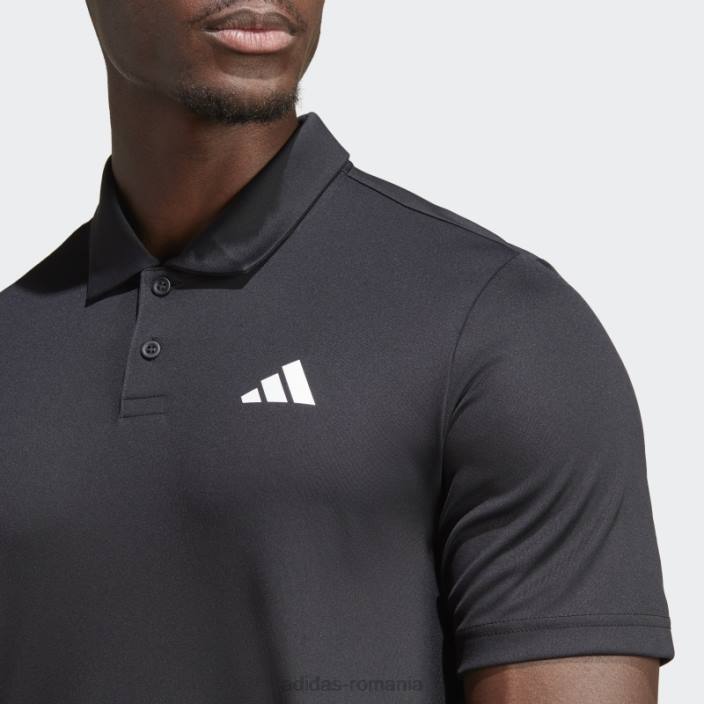 Adidas tricou polo tenis club 3 dungi negru bărbați negru 2JBN14281