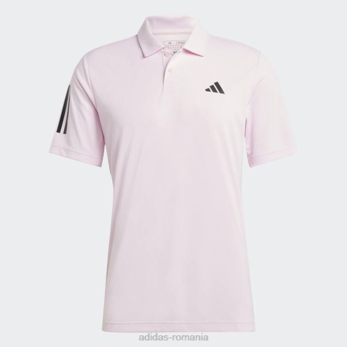 Adidas tricou polo tenis club roz 3 dungi adidas bărbați roz 2JBN6513