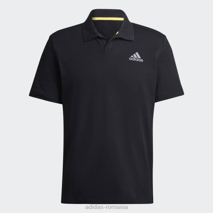 Adidas tricou polo tenis clubhouse 3 bar negru adidas bărbați negru 2JBN15060