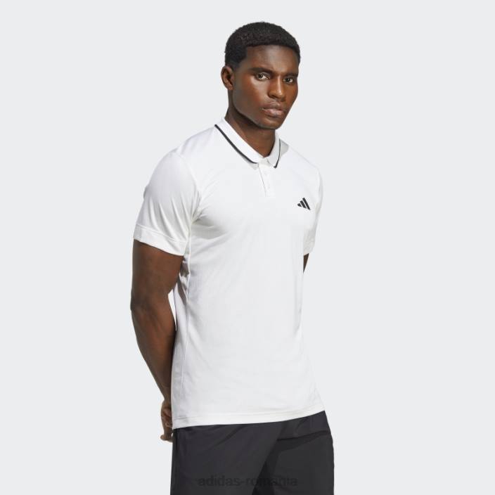 Adidas tricou polo tenis freelift alb bărbați alb 2JBN14329