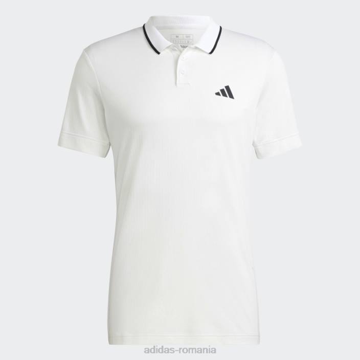 Adidas tricou polo tenis freelift alb bărbați alb 2JBN14329