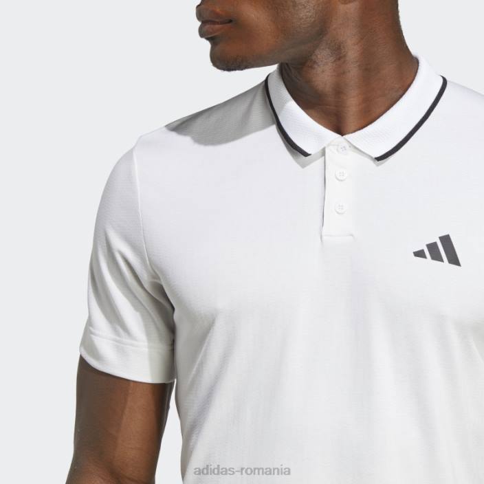 Adidas tricou polo tenis freelift alb bărbați alb 2JBN14329