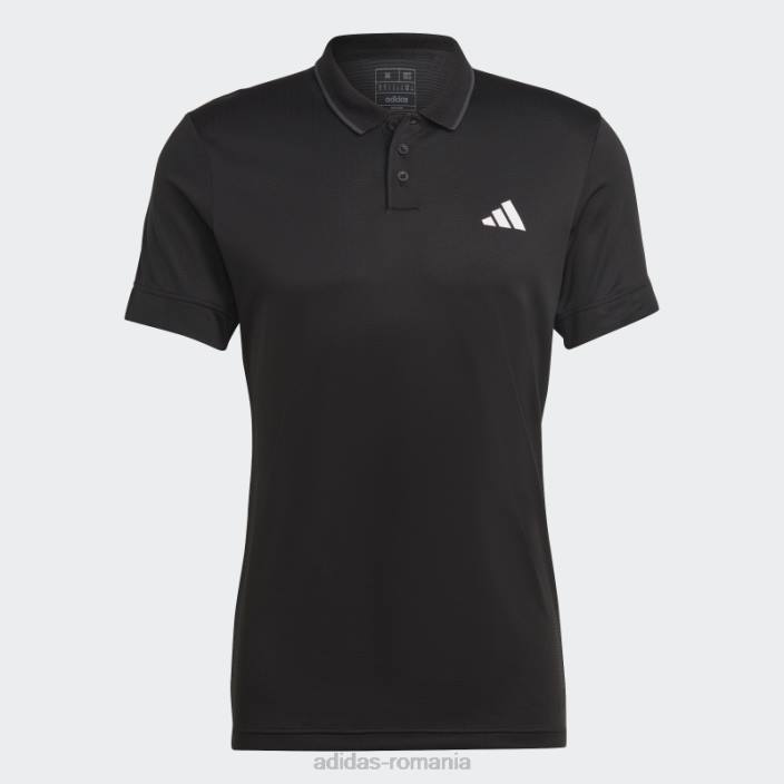 Adidas tricou polo tenis freelift negru bărbați negru 2JBN14354