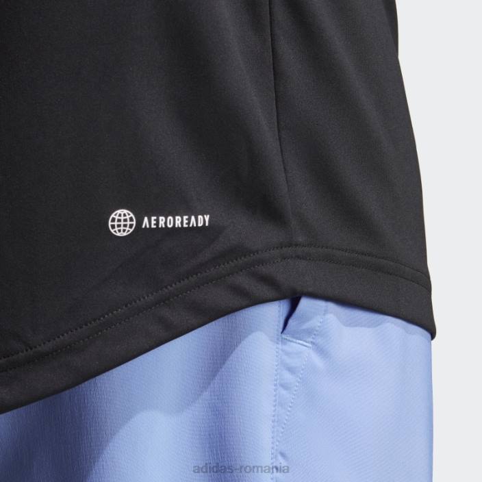 Adidas tricou tenis club 3 dungi negru adidas bărbați negru 2JBN13944