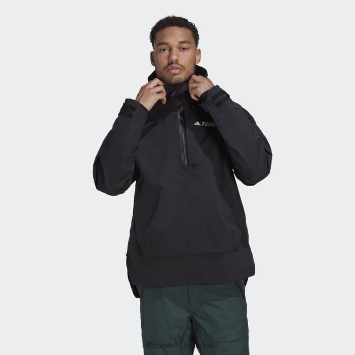 Adidas black terrex 2 layer rain.rdy anorac de zăpadă bărbați negru 2JBN13900