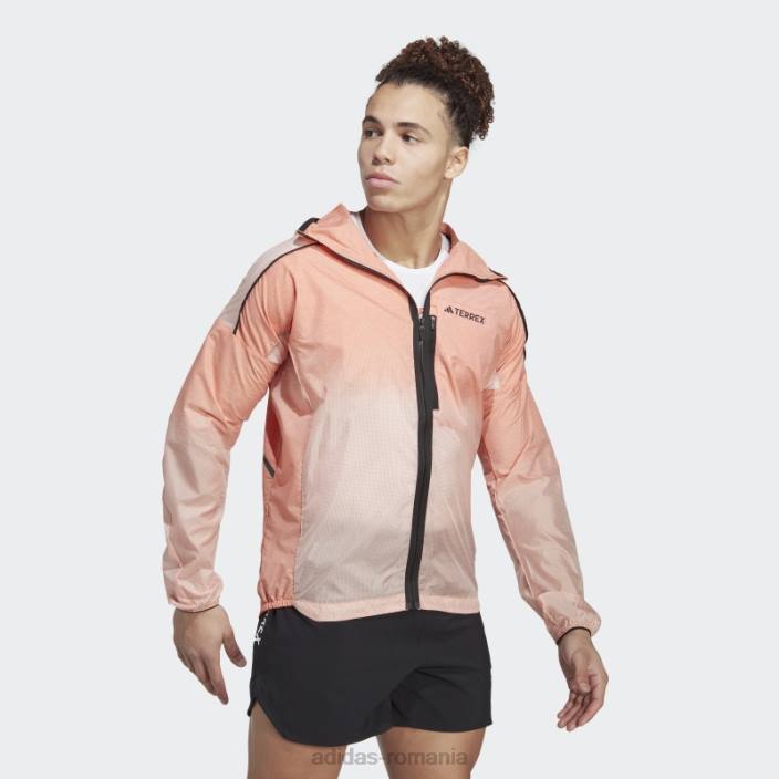 Adidas cască de vânt orange terrex agravic windweave trail running adidas bărbați portocale 2JBN7485