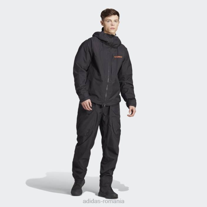 Adidas costum negru xploric gore-tex bărbați negru 2JBN14530