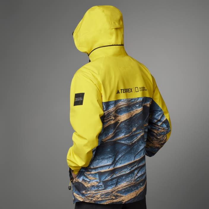 Adidas eqt yellow national geographic rain.rdy jacket bărbați eqt galben 2JBN1192
