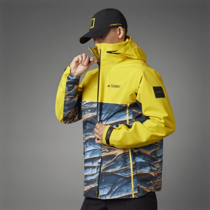 Adidas eqt yellow national geographic rain.rdy jacket bărbați eqt galben 2JBN1192