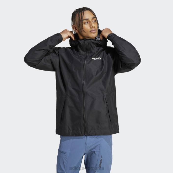 Adidas geacă de ploaie terrex xperior gore-tex paclite neagră bărbați negru 2JBN13801
