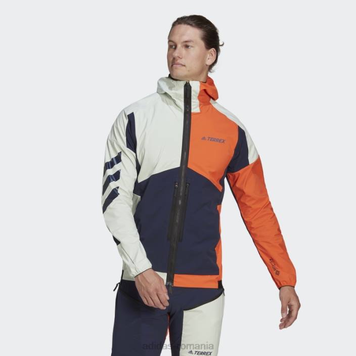 Adidas geacă de schi turing terrex skyclimb gore soft shell portocaliu bărbați portocaliu/verde/cerneală 2JBN14041