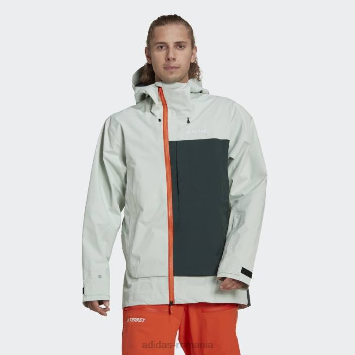 Adidas geacă de zăpadă gore tex verde terrex myshelter 3 straturi bărbați verde 2JBN14920