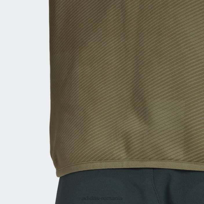 Adidas geacă fleece cu glugă terrex zupahike olive bărbați măsline 2JBN14827