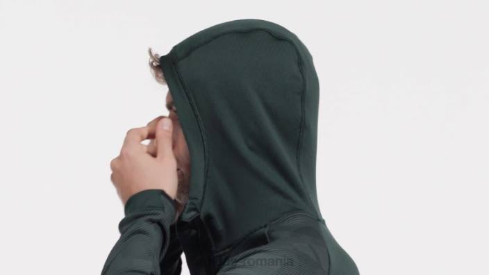 Adidas geacă fleece pentru drumeții cu glugă terrex tech flooce verde bărbați verde 2JBN13787