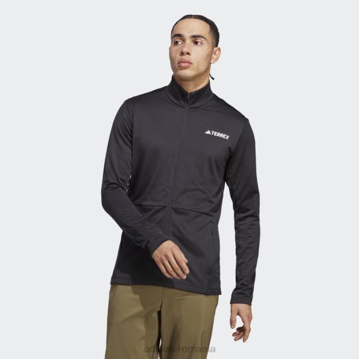 Adidas geacă fleece terrex multi fermoar neagră bărbați negru 2JBN5977