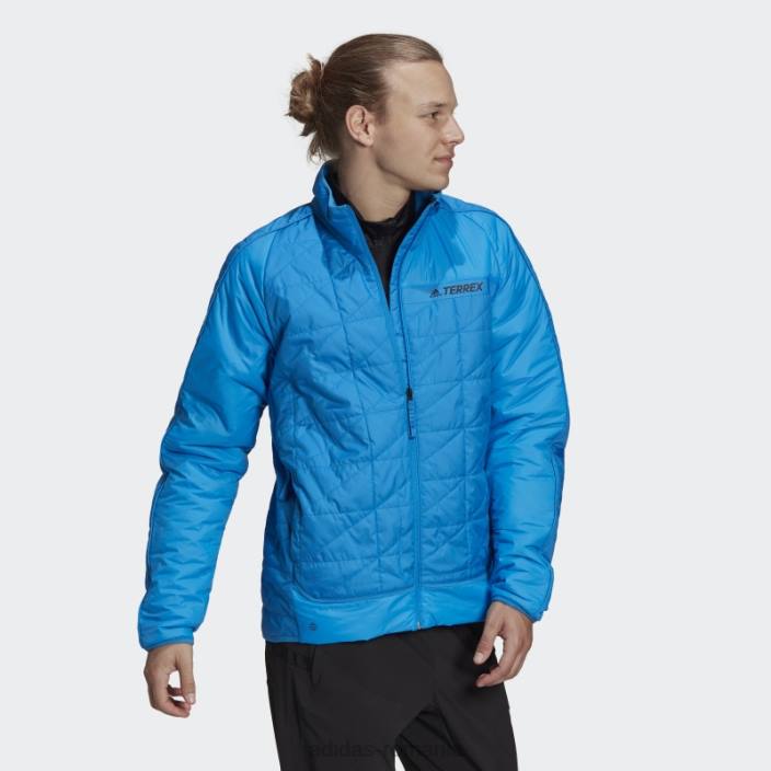 Adidas geacă izolată terrex multi sintetică albastru șoc bărbați albastru șoc 2JBN15062