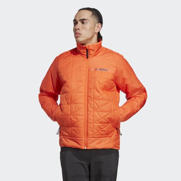 Adidas geacă termoizolată multisintetică terrex portocaliu bărbați portocale 2JBN6481