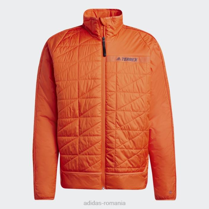 Adidas geacă termoizolată multisintetică terrex portocaliu bărbați portocale 2JBN6481
