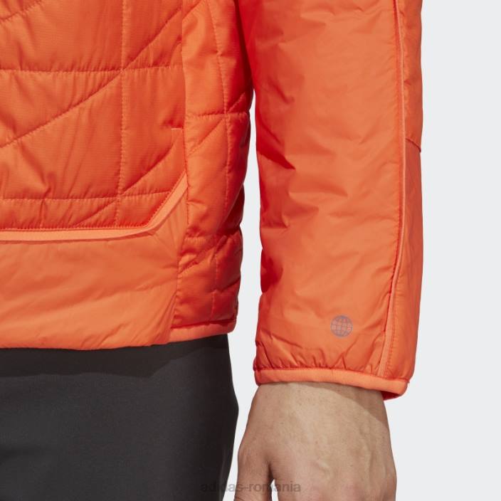 Adidas geacă termoizolată multisintetică terrex portocaliu bărbați portocale 2JBN6481