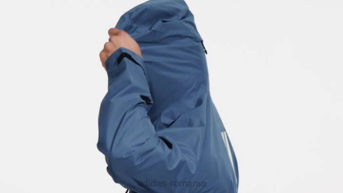 Adidas geaca de ploaie steel terrex gore-tex paclite bărbați oţel 2JBN14758