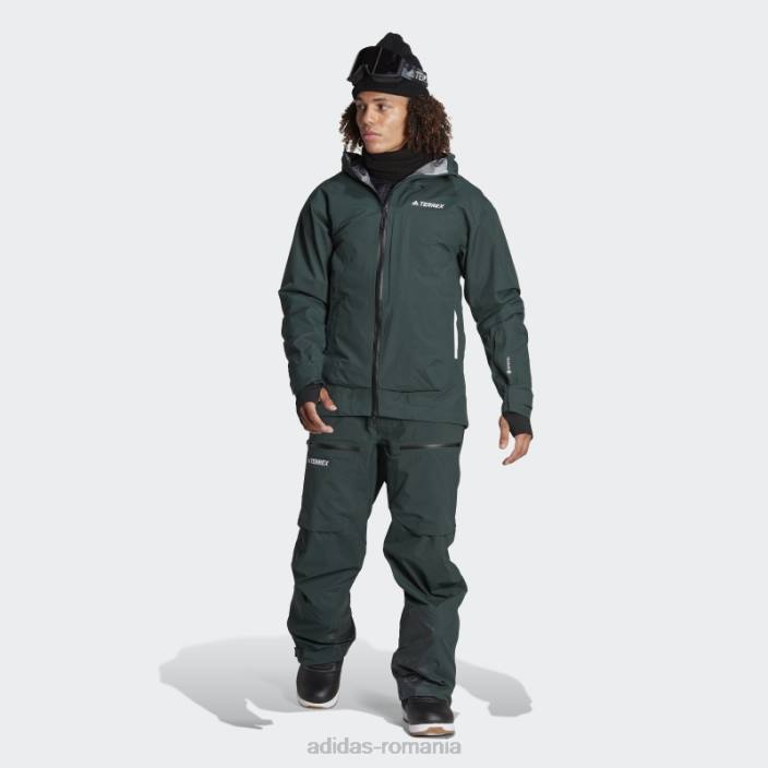 Adidas geaca de zapada terrex myshelter 3 straturi gore tex verde bărbați verde 2JBN14929