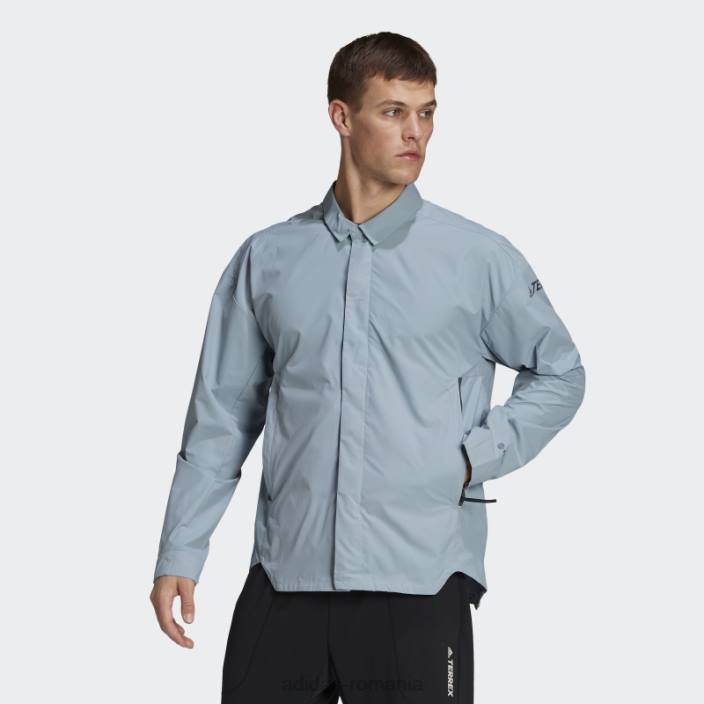 Adidas gri terrex ct myshelter wind.rdy overshirt adidas bărbați gri/rosu 2JBN14919
