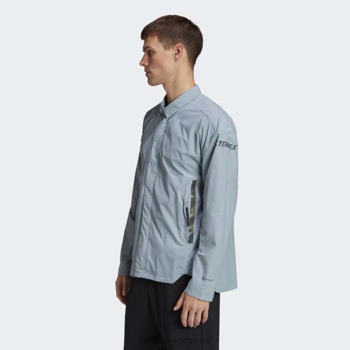 Adidas gri terrex ct myshelter wind.rdy overshirt adidas bărbați gri/rosu 2JBN14919