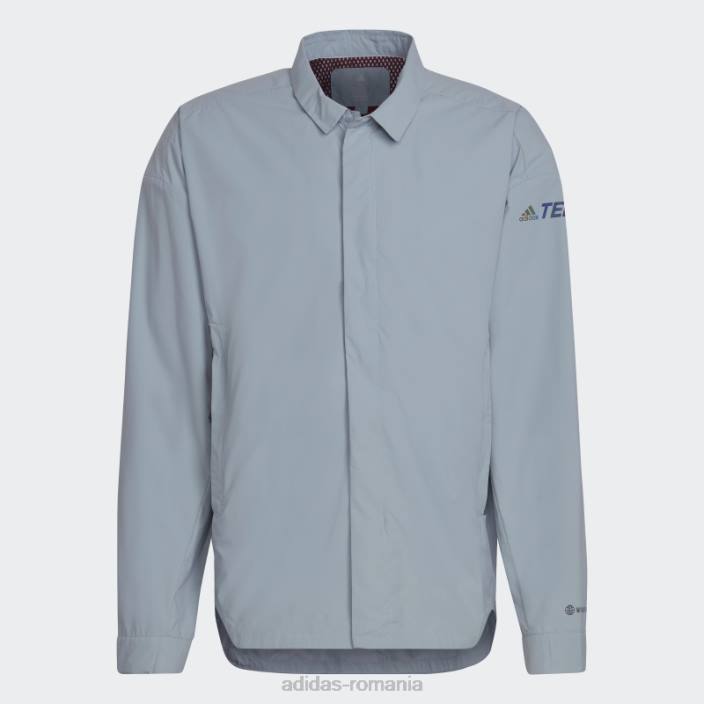 Adidas gri terrex ct myshelter wind.rdy overshirt adidas bărbați gri/rosu 2JBN14919