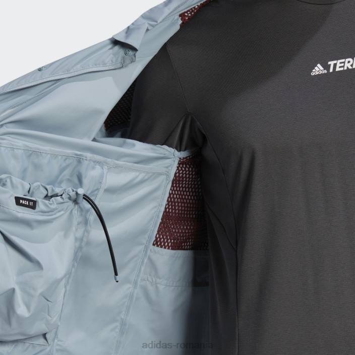 Adidas gri terrex ct myshelter wind.rdy overshirt adidas bărbați gri/rosu 2JBN14919