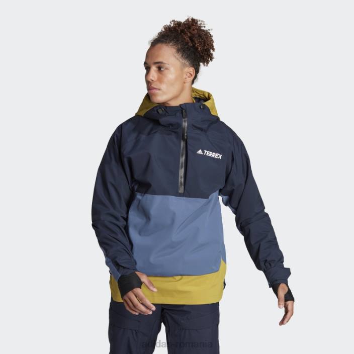 Adidas ink terrex 2 layer rain.rdy snow anorac adidas bărbați cerneală/măslin/oțel 2JBN14931