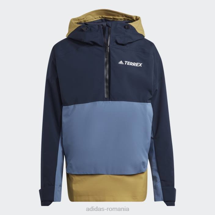 Adidas ink terrex 2 layer rain.rdy snow anorac adidas bărbați cerneală/măslin/oțel 2JBN14931