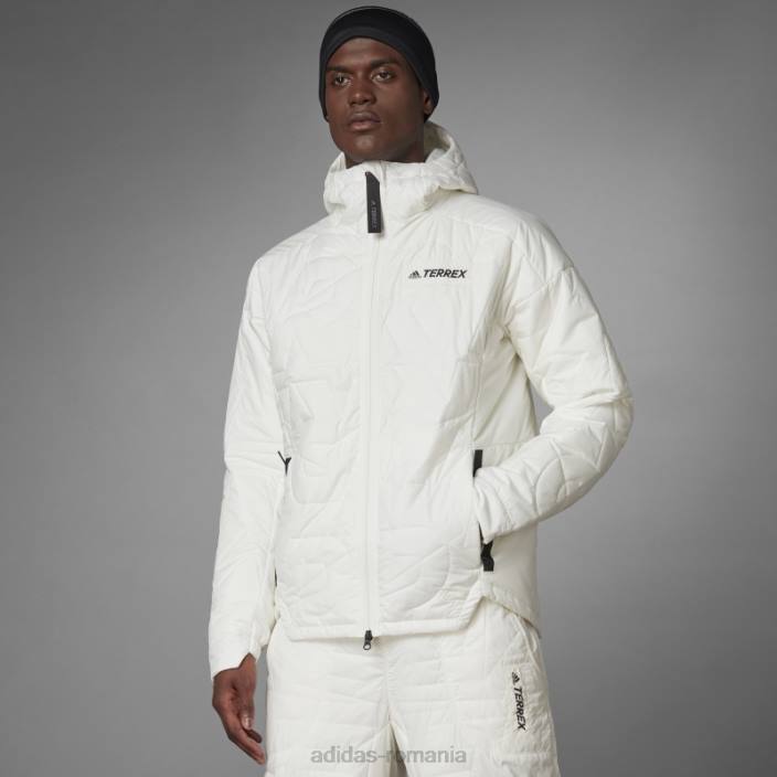 Adidas jachetă căptușită cu glugă terrex myshelter primaloft nevopsită la cald bărbați nevopsit 2JBN14992