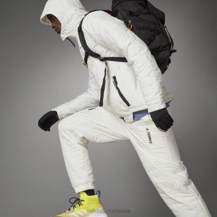 Adidas jachetă căptușită cu glugă terrex myshelter primaloft nevopsită la cald bărbați nevopsit 2JBN14992