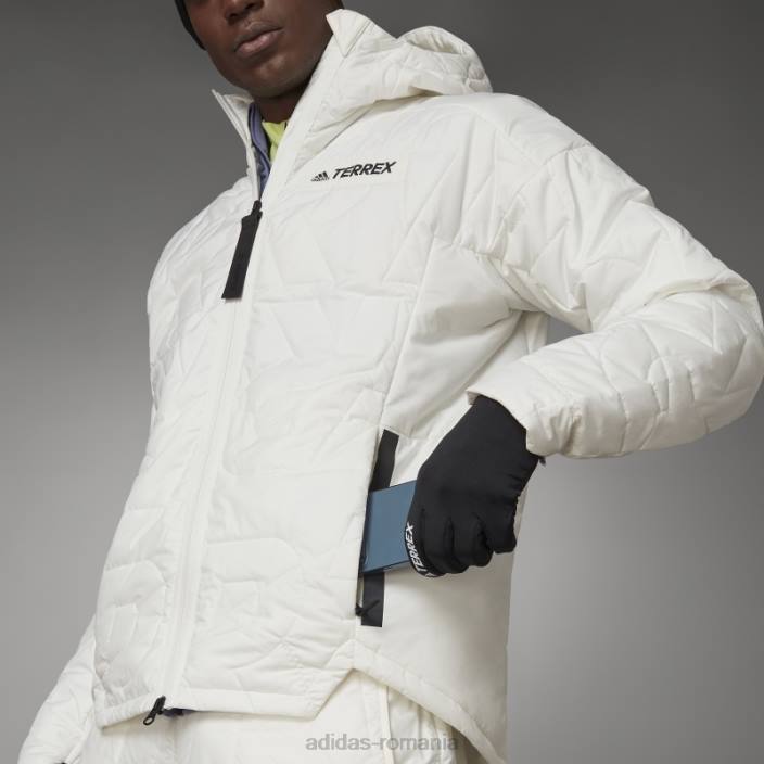 Adidas jachetă căptușită cu glugă terrex myshelter primaloft nevopsită la cald bărbați nevopsit 2JBN14992