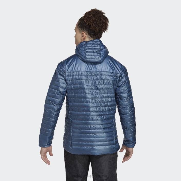 Adidas jachetă cu glugă cu puf techrock pe tot parcursul anului, oțel bărbați oţel 2JBN13747
