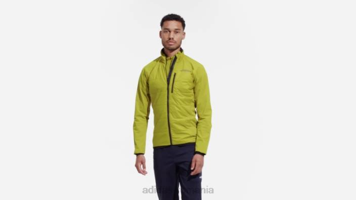 Adidas jachetă de izolație hibridă olive terrex primaloft bărbați măsline 2JBN14957