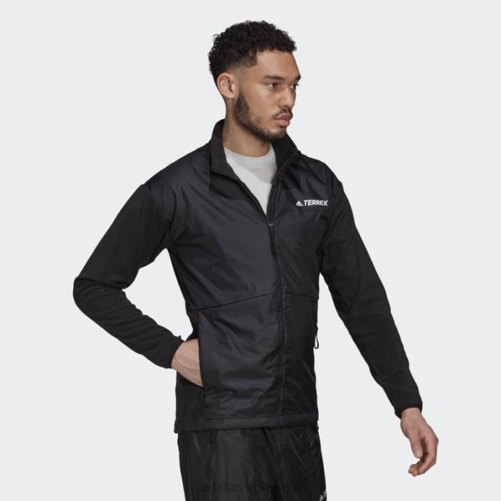 Adidas jachetă de vânt neagră multi primegreen adidas bărbați negru 2JBN14163