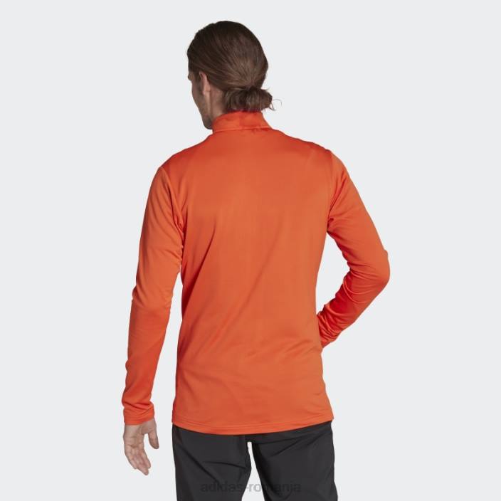 Adidas jachetă fleece orange terrex multi primegreen cu fermoar complet adidas bărbați portocale 2JBN14805