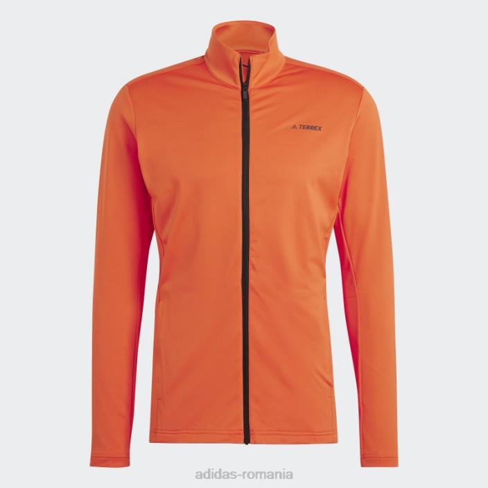 Adidas jachetă fleece orange terrex multi primegreen cu fermoar complet adidas bărbați portocale 2JBN14805