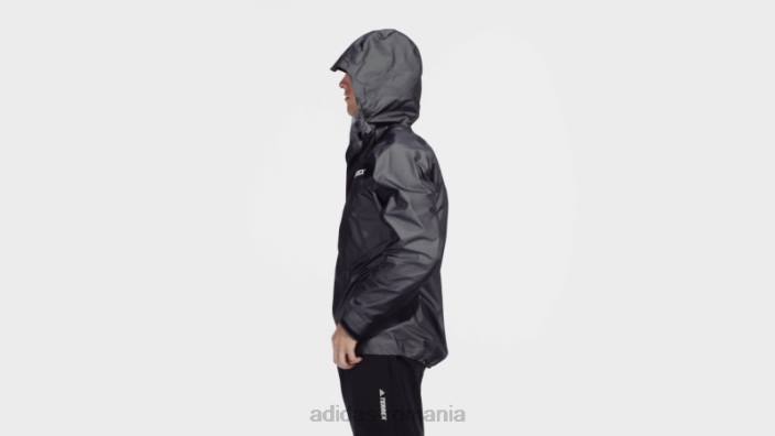 Adidas jachetă techrock light gore-tex neagră bărbați negru 2JBN13525