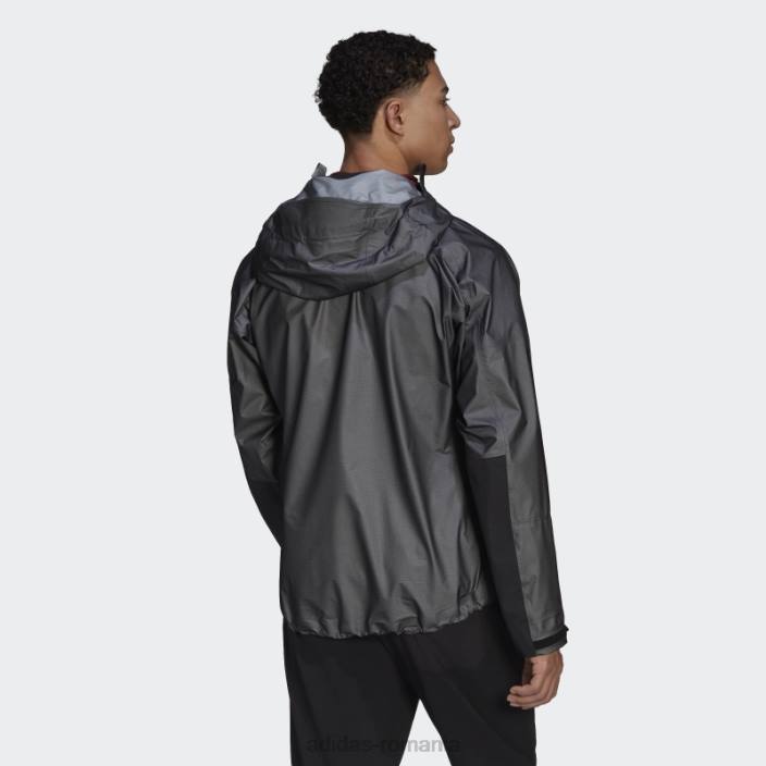 Adidas jachetă techrock light gore-tex neagră bărbați negru 2JBN13525