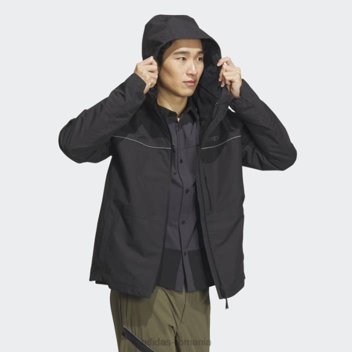 Adidas jachetă utilitas 3 în 1 neagră bărbați negru 2JBN13429
